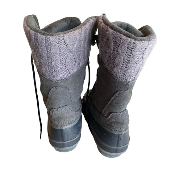 Khombu Womens Winter Snow Boots Size 7 Gray Utility - Picture 7 of 7